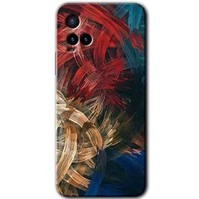 Vivo Y33S Karma Boyalar Baskılı Uyumlu Silikon Kılıf