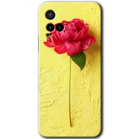 Vivo Y33S Kırmızı Gül Baskılı Uyumlu Silikon Kılıf