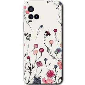 Vivo Y33S Mat Çiçek Baskılı Uyumlu Silikon Kılıf