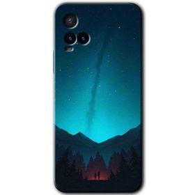 Vivo Y33S Night Fores Mount Baskılı Uyumlu Silikon Kılıf
