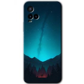 Vivo Y33S Night Fores Mount Baskılı Uyumlu Silikon Kılıf