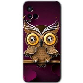 Vivo Y33S Owl Bird Branch Baskılı Uyumlu Silikon Kılıf