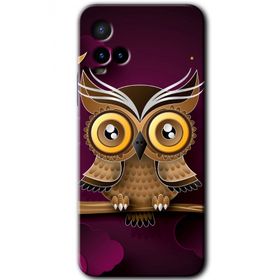 Vivo Y33S Owl Bird Branch Baskılı Uyumlu Silikon Kılıf