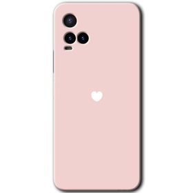 Vivo Y33S Sade Kalp Baskılı Uyumlu Silikon Kılıf