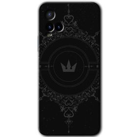 Vivo Y33S Siyah Mandala 1 Baskılı Uyumlu Silikon Kılıf