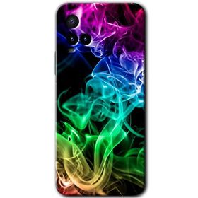 Vivo Y33S Smoke Colorful Baskılı Uyumlu Silikon Kılıf