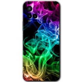 Vivo Y33S Smoke Colorful Baskılı Uyumlu Silikon Kılıf