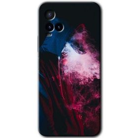 Vivo Y33S Smoke Man Baskılı Uyumlu Silikon Kılıf