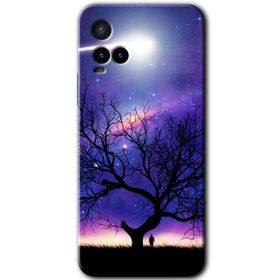 Vivo Y33S Uzay Silüet Baskılı Uyumlu Silikon Kılıf