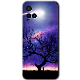 Vivo Y33S Uzay Silüet Baskılı Uyumlu Silikon Kılıf