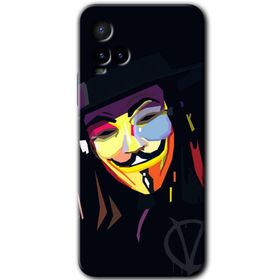 Vivo Y33S Vendetta Baskılı Uyumlu Silikon Kılıf