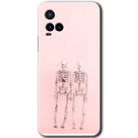 Vivo Y33S Yaşayan Çift Baskılı Uyumlu Silikon Kılıf