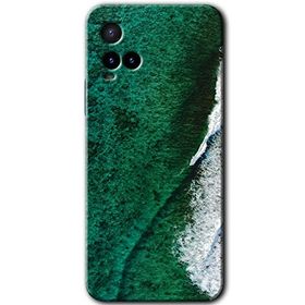 Vivo Y33S Yeşil Okyanus Baskılı Uyumlu Silikon Kılıf