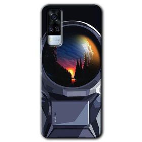 Vivo Y51 Astronot Baskılı Uyumlu Silikon Kılıf