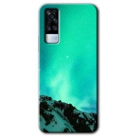Vivo Y51 Aurora Baskılı Uyumlu Silikon Kılıf
