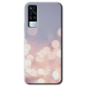 Vivo Y51 Blur Lights Baskılı Uyumlu Silikon Kılıf