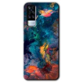 Vivo Y51 Color Storm Baskılı Uyumlu Silikon Kılıf
