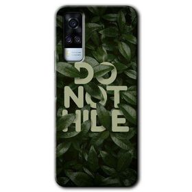 Vivo Y51 Do Not Hide Baskılı Uyumlu Silikon Kılıf