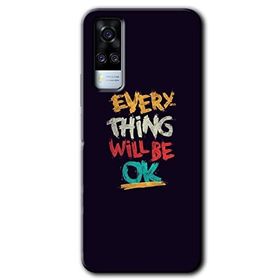Vivo Y51 Everything Baskılı Uyumlu Silikon Kılıf