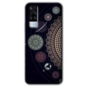 Vivo Y51 Gezegen Döngüsü Baskılı Uyumlu Silikon Kılıf