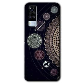 Vivo Y51 Gezegen Döngüsü Baskılı Uyumlu Silikon Kılıf