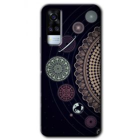 Vivo Y51 Gezegen Döngüsü Baskılı Uyumlu Silikon Kılıf