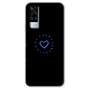 Vivo Y51 Heart Strokes Baskılı Uyumlu Silikon Kılıf