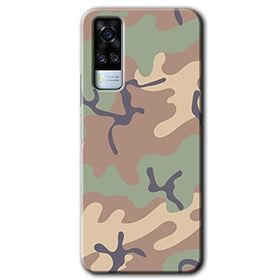 Vivo Y51 Kamuflaj 29 Baskılı Uyumlu Silikon Kılıf