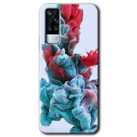 Vivo Y51 Renkli Karışım Baskılı Uyumlu Silikon Kılıf