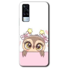 Vivo Y51 Sevimli Baykuş Baskılı Uyumlu Silikon Kılıf