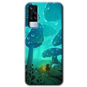 Vivo Y51 Silhoutte Dropss Baskılı Uyumlu Silikon Kılıf