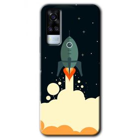 Vivo Y51 Space Smoke Baskılı Uyumlu Silikon Kılıf