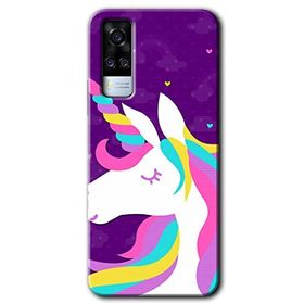 Vivo Y51 Unicorn Sleep Baskılı Uyumlu Silikon Kılıf