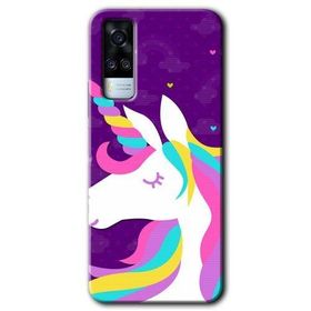 Vivo Y51 Unicorn Sleep Baskılı Uyumlu Silikon Kılıf