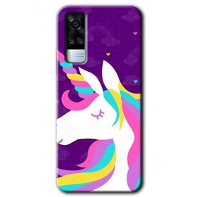 Vivo Y51 Unicorn Sleep Baskılı Uyumlu Silikon Kılıf