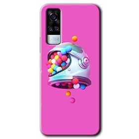 Vivo Y51 Uzay Başlığı Baskılı Uyumlu Silikon Kılıf