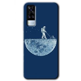 Vivo Y51 Uzay İşçisi Baskılı Uyumlu Silikon Kılıf