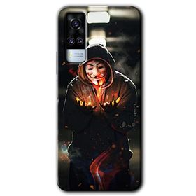 Vivo Y51 V for Fire Baskılı Uyumlu Silikon Kılıf