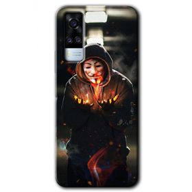 Vivo Y51 V for Fire Baskılı Uyumlu Silikon Kılıf