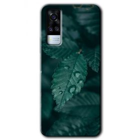 Vivo Y51 Yağmurlu Yaprak Baskılı Uyumlu Silikon Kılıf