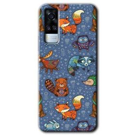 Vivo Y51A Animals Funny Baskılı Uyumlu Silikon Kılıf