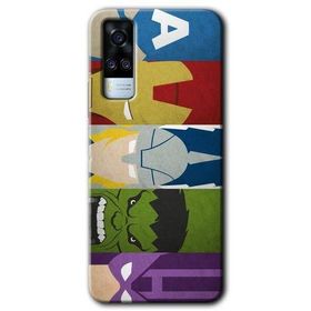 Vivo Y51A Avengers 1 Baskılı Uyumlu Silikon Kılıf
