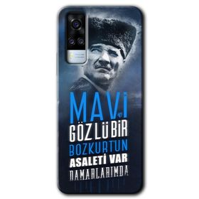 Vivo Y51A Bezdum Da Baskılı Uyumlu Silikon Kılıf