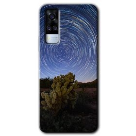Vivo Y51A Blur Lights Baskılı Uyumlu Silikon Kılıf