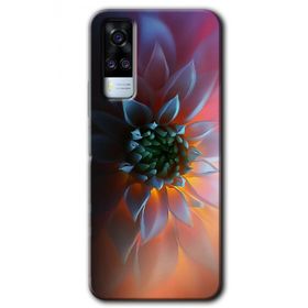 Vivo Y51A Çiçek Motif Baskılı Uyumlu Silikon Kılıf
