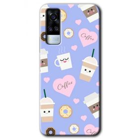 Vivo Y51A Coffee Cake Baskılı Uyumlu Silikon Kılıf