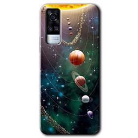 Vivo Y51A Cosmos Baskılı Uyumlu Silikon Kılıf