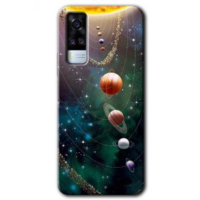 Vivo Y51A Cosmos Baskılı Uyumlu Silikon Kılıf