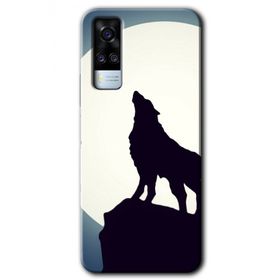 Vivo Y51A Dolunay Bozkurt Baskılı Uyumlu Silikon Kılıf
