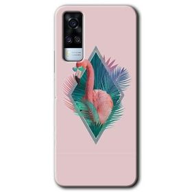 Vivo Y51A Flamingo Baskılı Uyumlu Silikon Kılıf